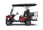 Low Profile Burgundy Color Luxury And Noble Electric 4-Seater Golf Cart 72v