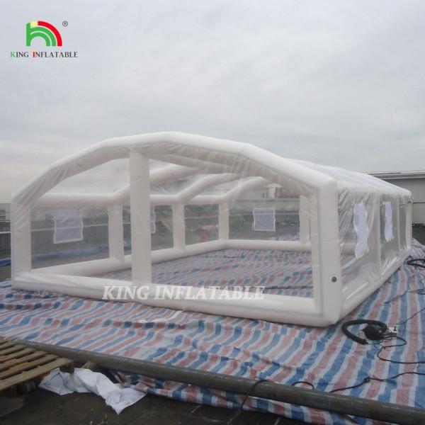 Customized Large Pvc Clear Dome Tent Air Tight Portable Inflatable Pool Tent