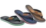Multi Color Men Rubber 1.5cm Eva Flip Flop Slippers With Textured Logo